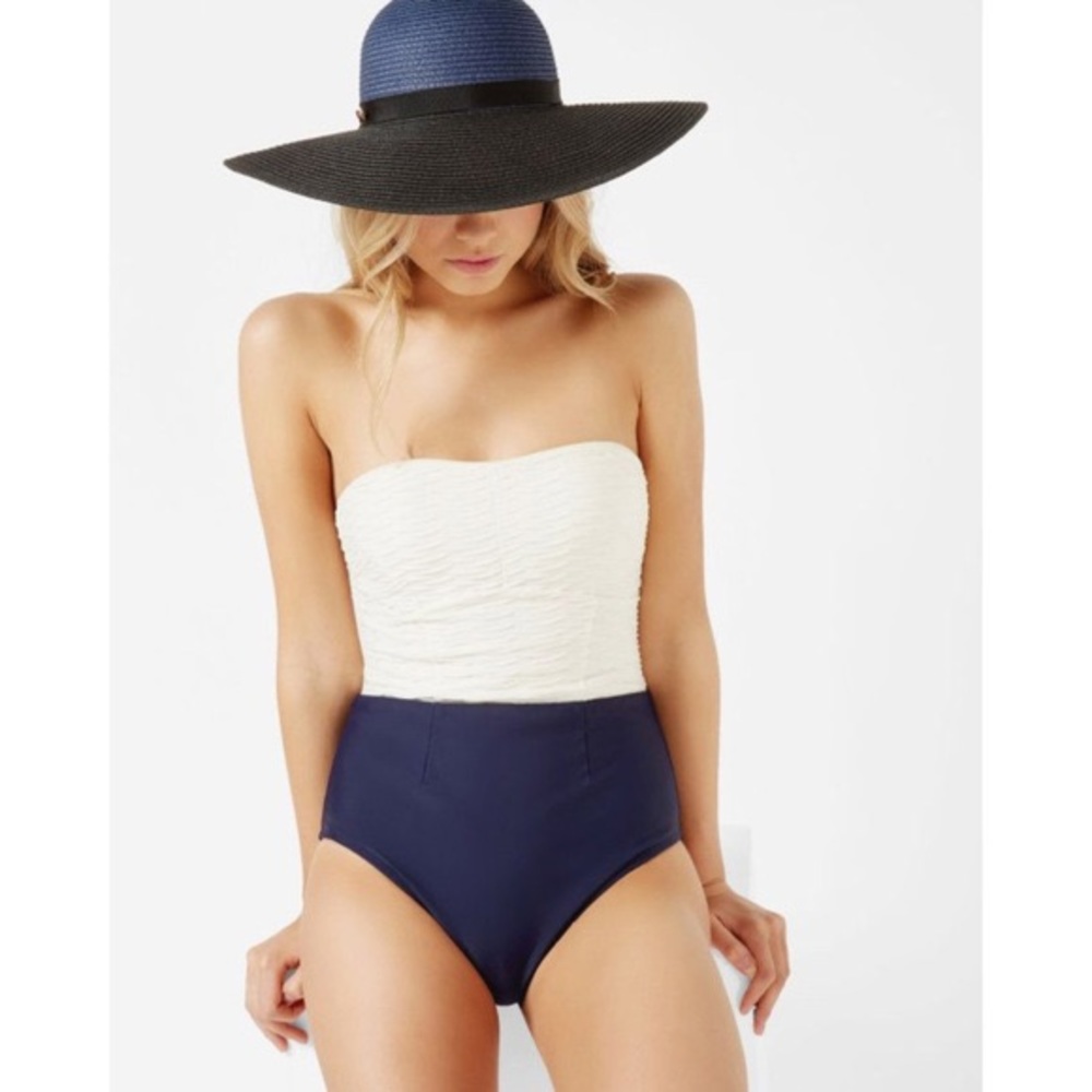 Ted Baker bandeau strapless one piece swimsuit